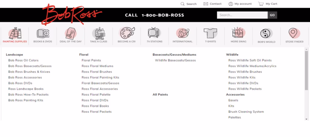 Bob Ross ecommerce case study by 1Digital Agency on BigCommerce
