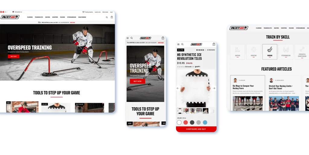 HockeyShot ecommerce case study by BlueBolt on Shopify Plus