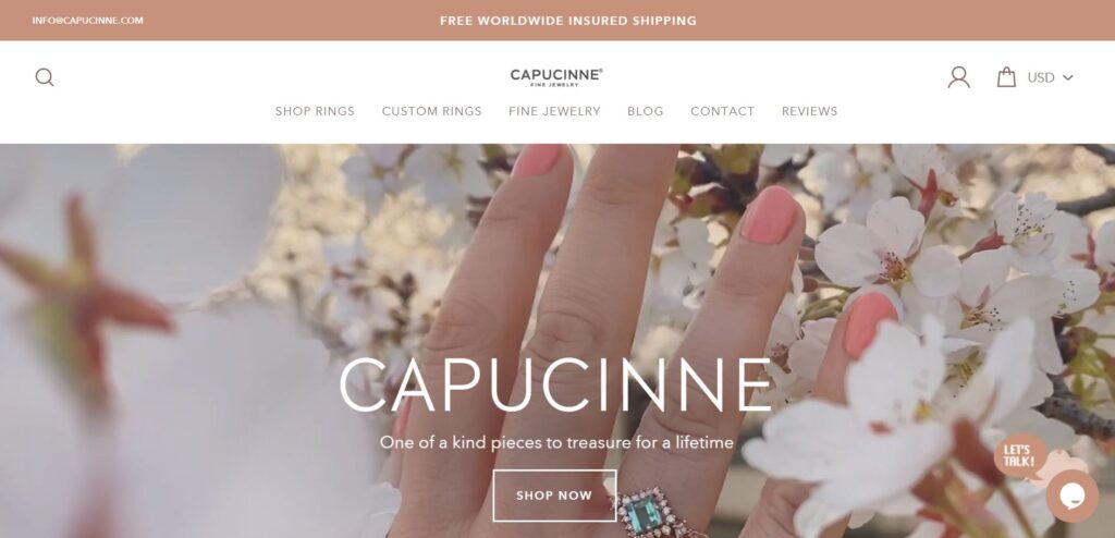 Capucinne ecommerce case study by Coalition Technologies on Shopify