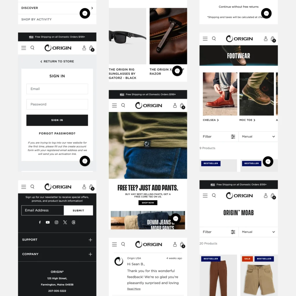 Origin ecommerce case study by Codal on Shopify Plus