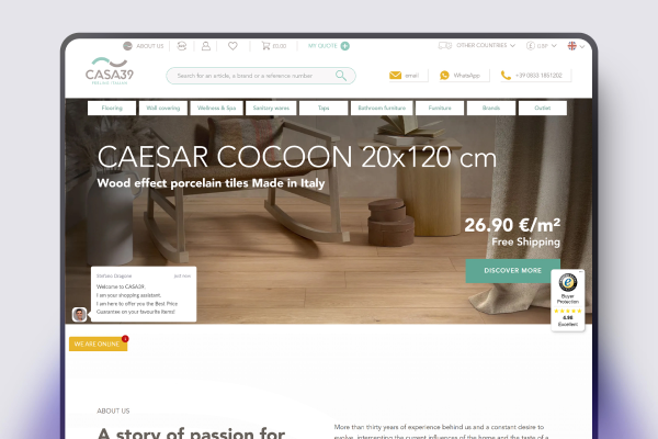 Casa39 ecommerce case study by Elsner Technologies on Magento