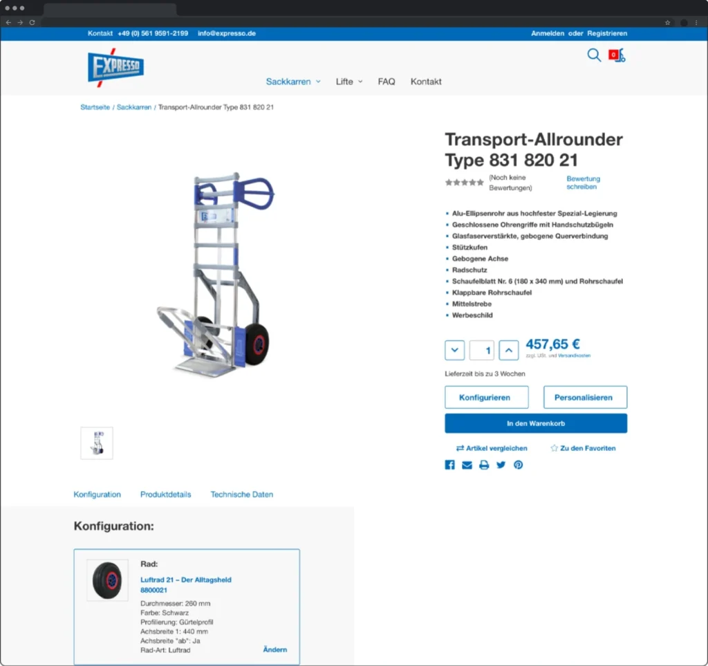 EXPRESSO ecommerce case study
