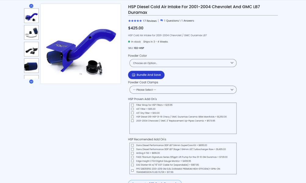 HSP Diesel Adobe Commerce Cloud project by ioVista
