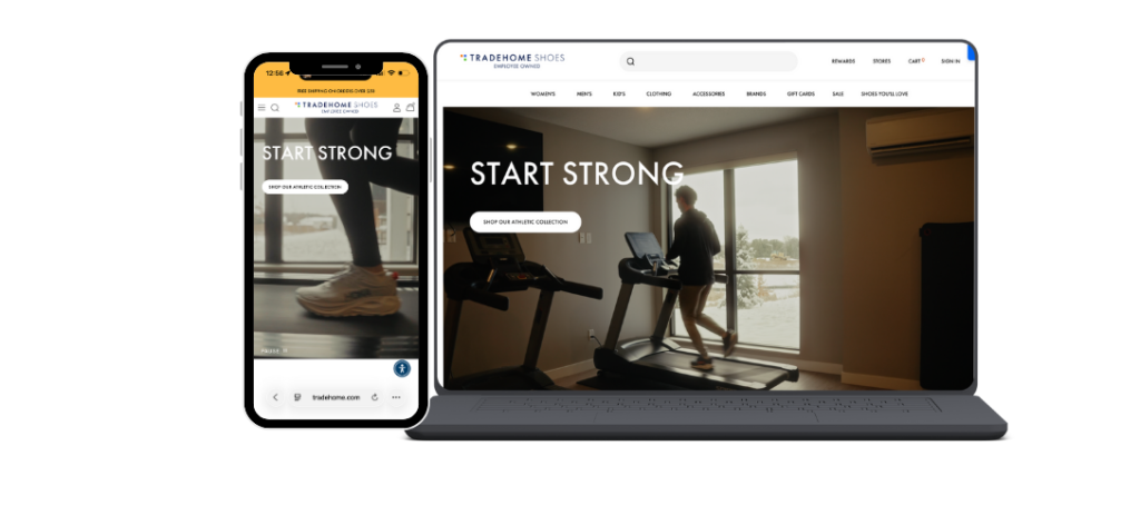Tradehome Shoes Shopify Plus ecommerce project by Irish Titan