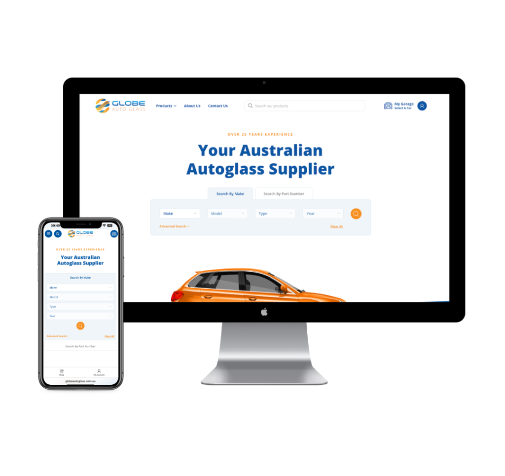 Globe Parts ecommerce case study by Kobe Creations on WooCommerce