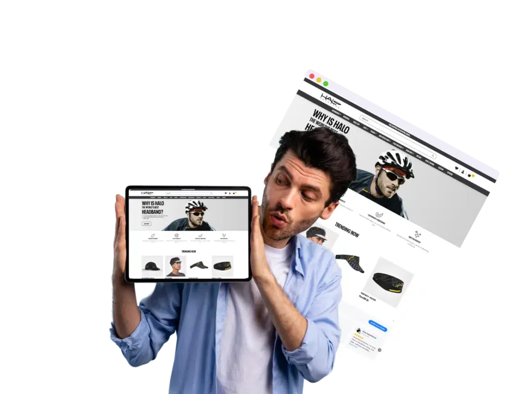Halo Headband ecommerce case study by Mak Digital Design on BigCommerce