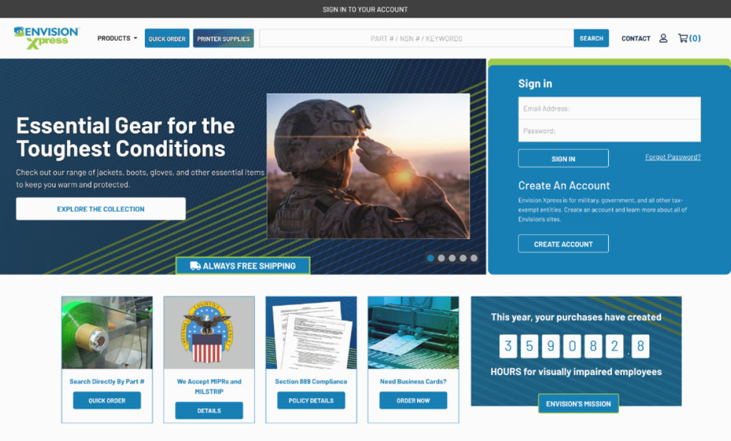 Envision Xpress ecommerce case study by MoJo Active