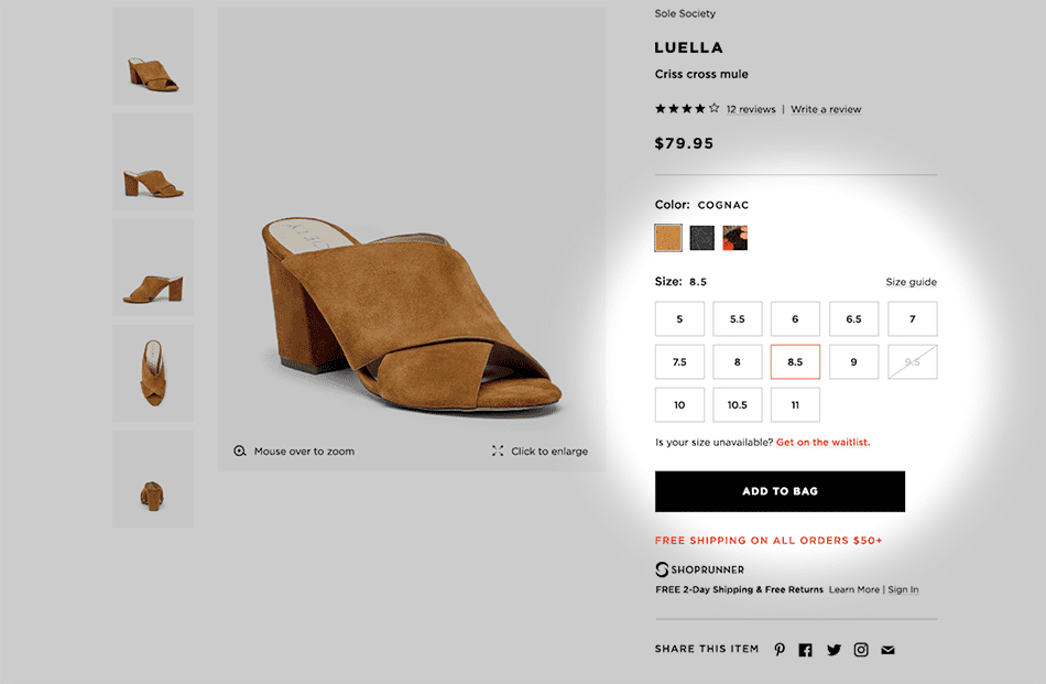 Vince Camuto ecommerce case study by the agency