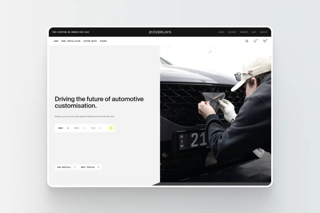 21 Overlays ecommerce case study by Process Creative on Shopify Plus