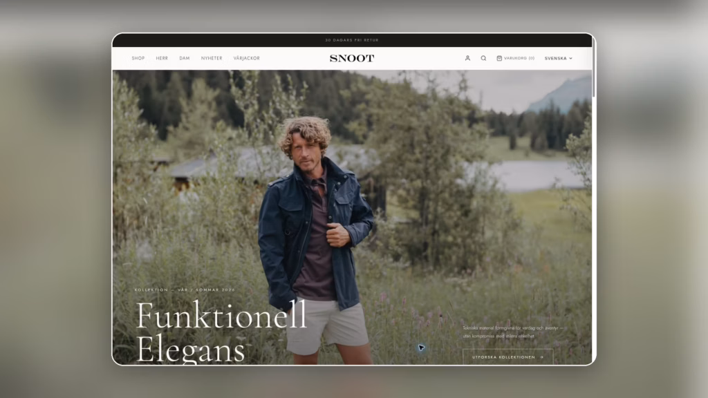 Snoot ecommerce case study by Wallmander Co on Shopify