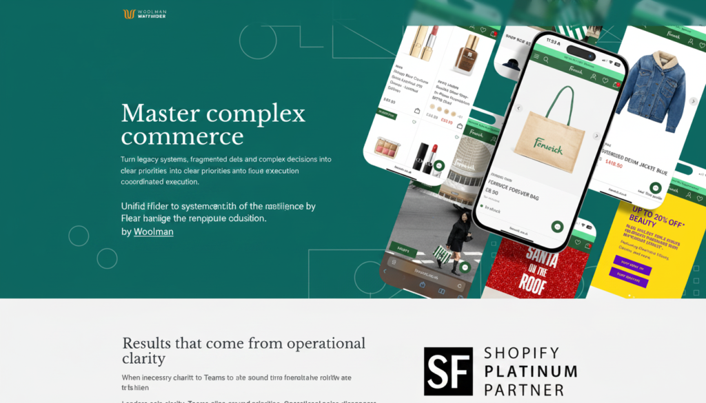 Fenwick ecommerce case study by Woolman on Shopify Plus