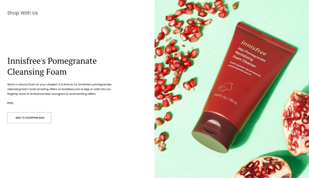Boddess ecommerce case study by the agency